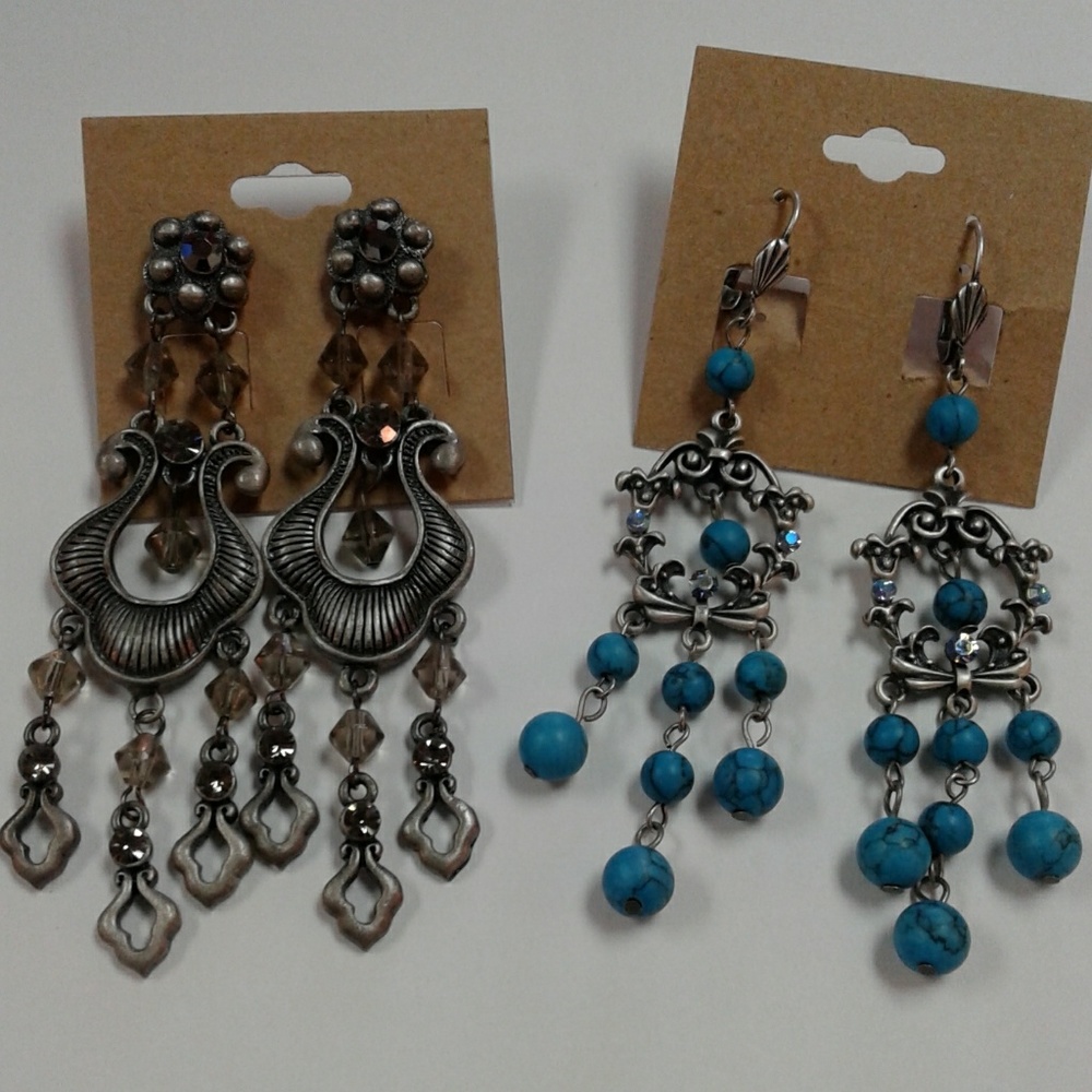 Vintage Inspired Chandelier Earring bundle